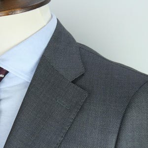 Boggi Milano gray birdeyes 120's pure wool modern suit 48it 38us/uk 34x31 image 9
