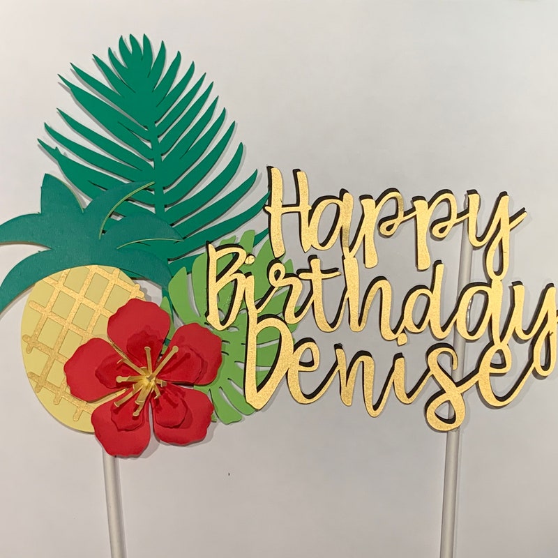 Hawaiian Cake Topper - Etsy