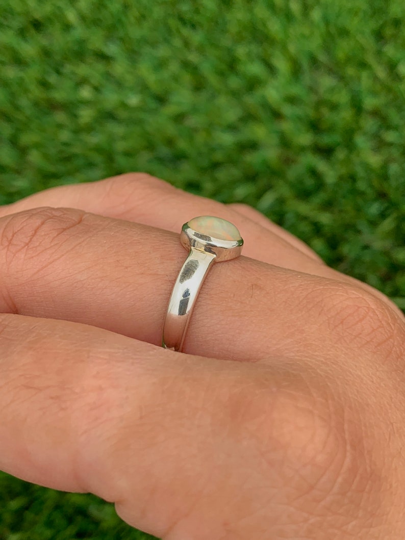 Size 7 Ethiopian Fire Opal Ring