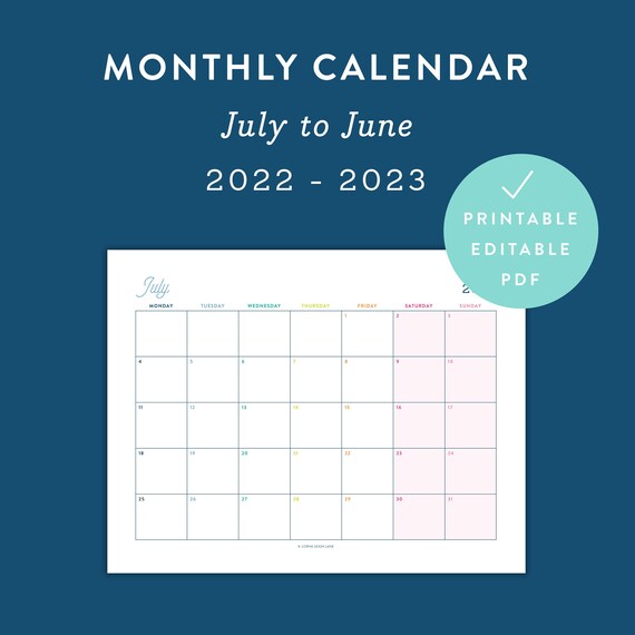 Calendar 2023 editable