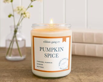 Pumpkin Spice Candle | Caramel Pumpkin, Ginger, Nutmeg | 100% Soy Wax, Hand Poured Australia