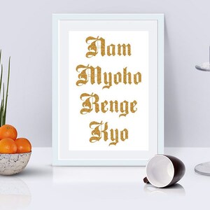 Printable Nam Myoho Renge Kyo Art Wall Art Home Decor Spirituality ...