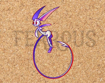 DreamKeepers Whip Sticker - Web Comic Stickers - Furry Community - Anthro Decals DK028