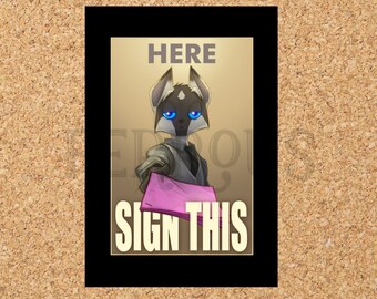 DreamKeepers Sign This Sticker - Web Comic Stickers - Furry Community - Anthro Decals DK025