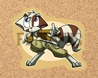 DreamKeepers Mace Sticker - Web Comic Stickers - Furry Community - Anthro Decals DK010