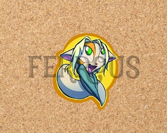 DreamKeepers Paige Sticker - Web Comic Stickers - Furry Community - Anthro Decals DK036