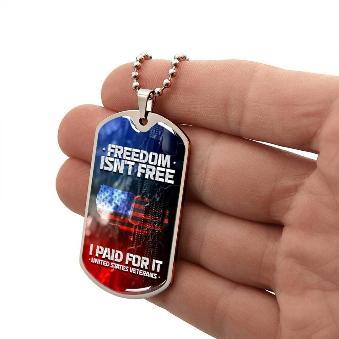 Veterans Day Gift Veteran Dog Tag Dog Tag Necklace Veteran Etsy