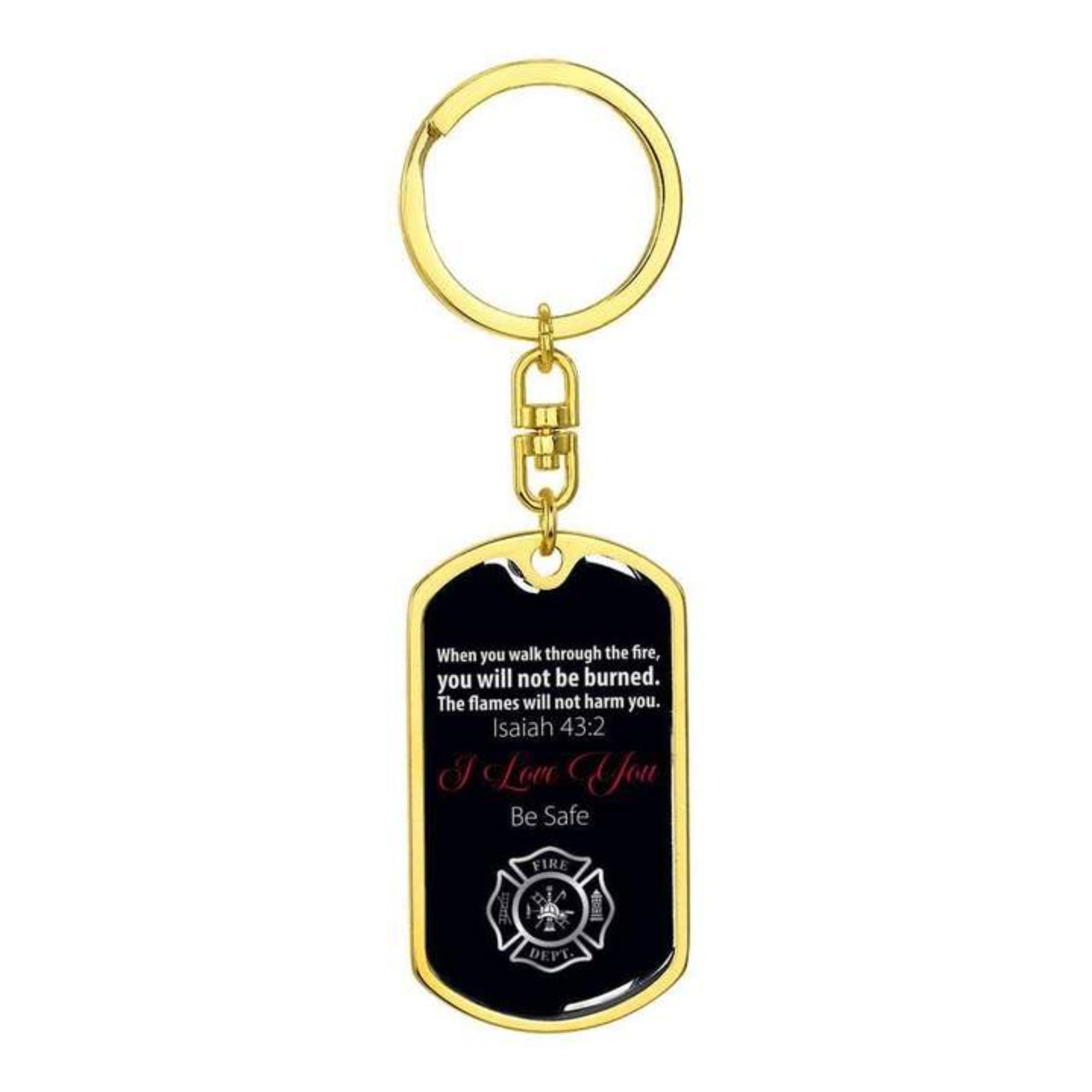 Firefighter Keychain Firefighter Personalized Keychain Etsy UK
