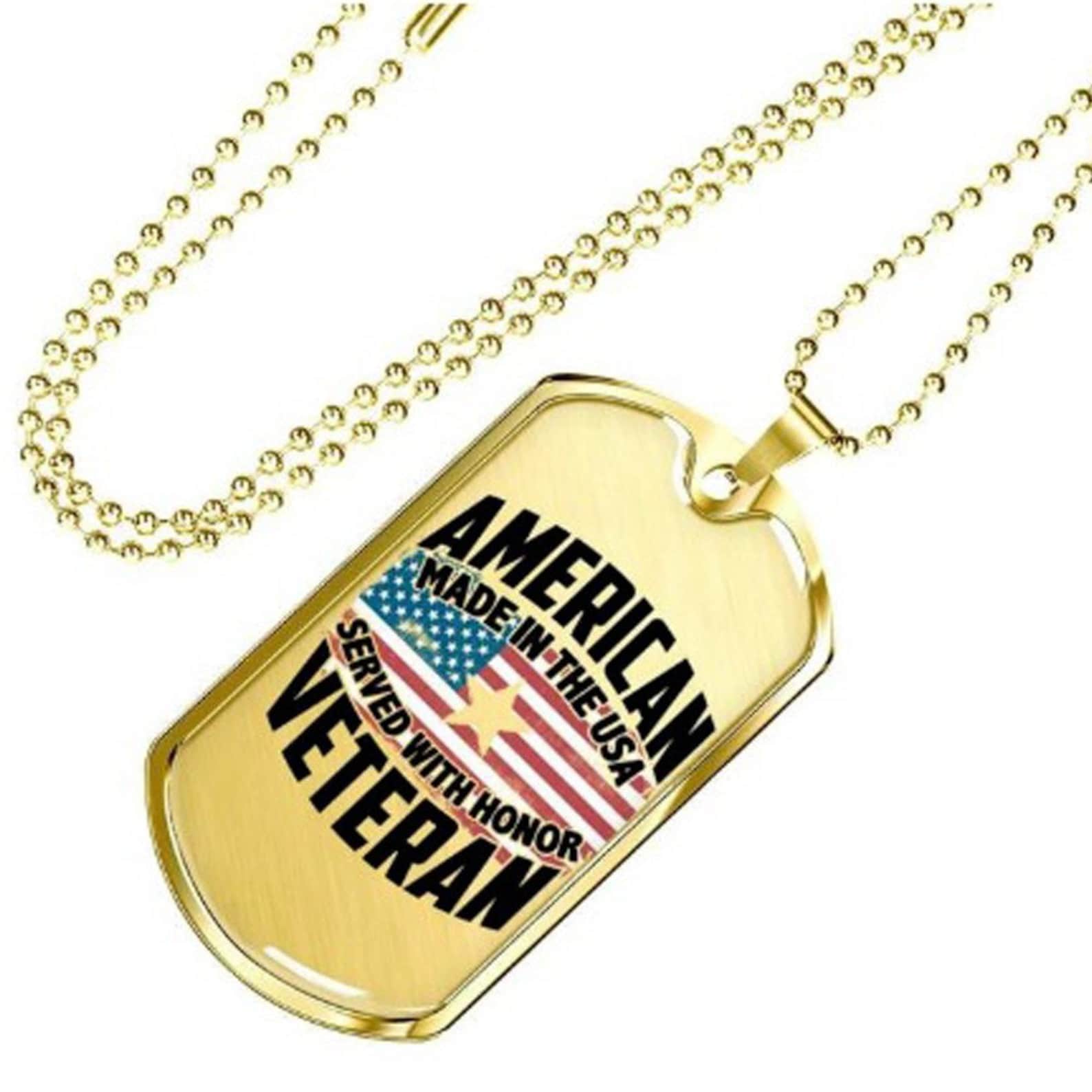 Veteran Gift, Veterans Day Gifts, Military Dog Tag Necklace, Dog Tag