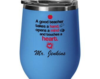 Teacher Wine Tumbler, Teacher Appreciation Gift, Tumbler for Teacher, Teacher Tumbler, Wine Glass, Wine Gift, Teacher Gift, Gift for Teacher