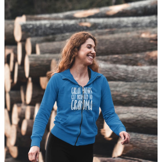 Grandma zip up hoodie sale