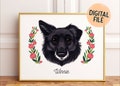 Custom Pet Portrait | Drawing from photo | Cat or dog illustration | Family pet portrait | Unique pet gift | Pet loss gifts product logo