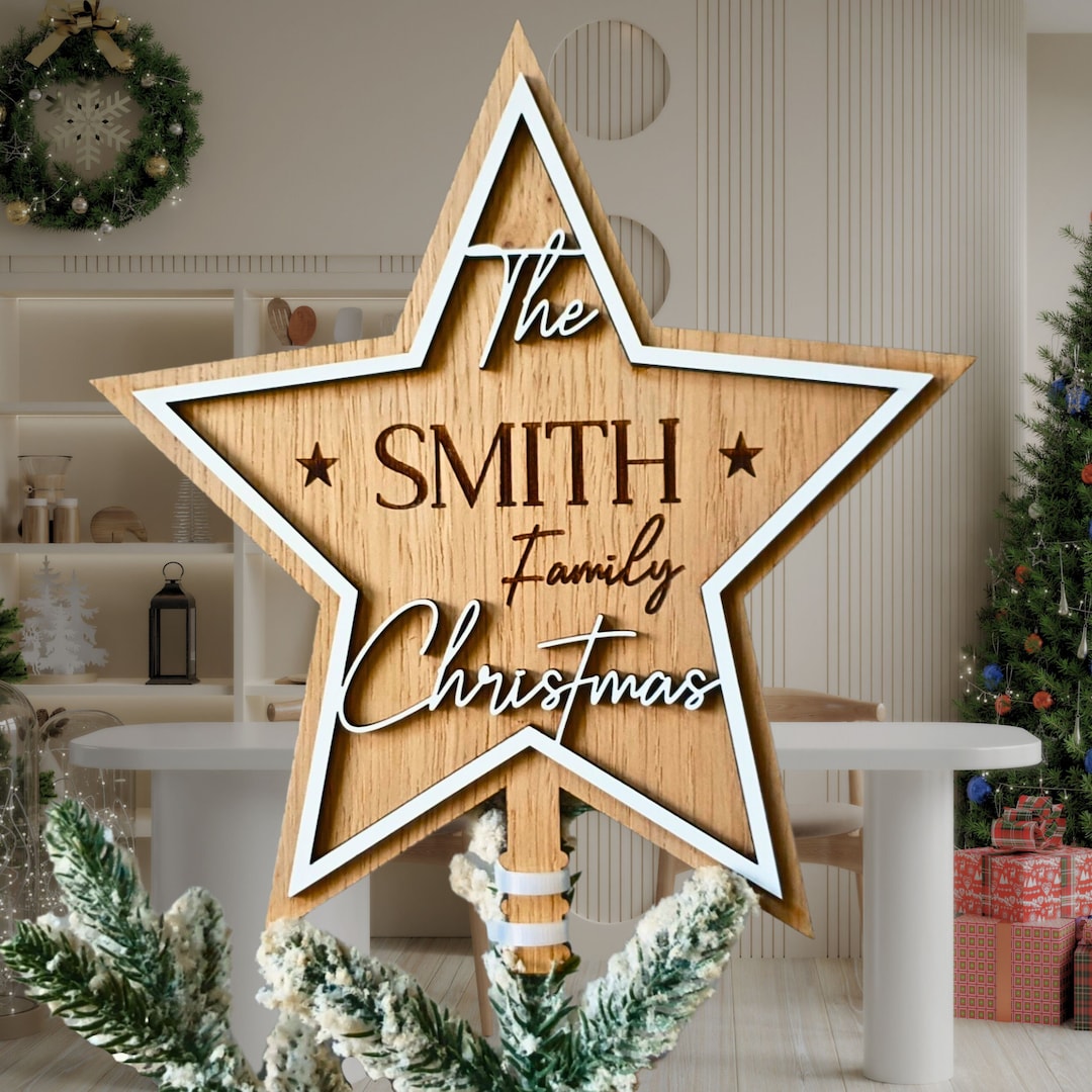 Christmas Tree Topper Personalised Christmas Tree Topper Personalised