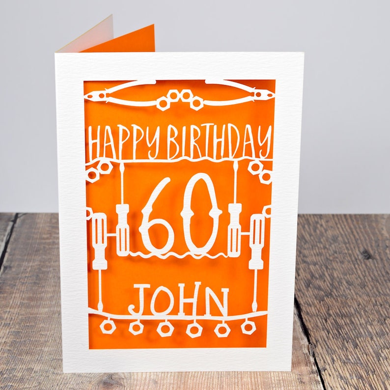 Personalised Birthday Card For Him With Name And Age For Etsy