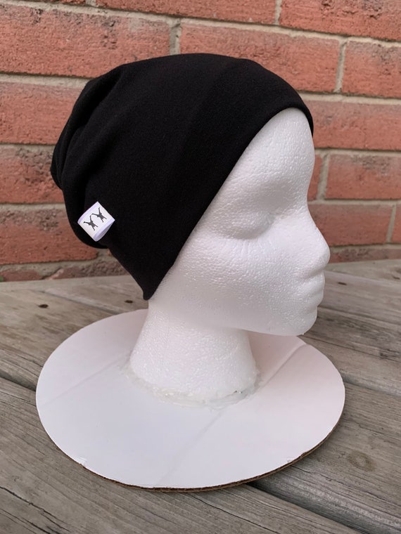 REVERSIBLE BLACK TOQUE, CHILD REVERSIBLE BLACK TOQUE, CHILD