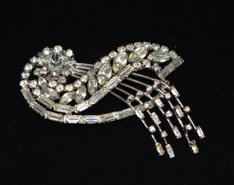 Vintage Art Deco Style Jay Flex Sterling 50s Brooch, Gifts for Women, Gift-for Her, Mid Century Brooch.