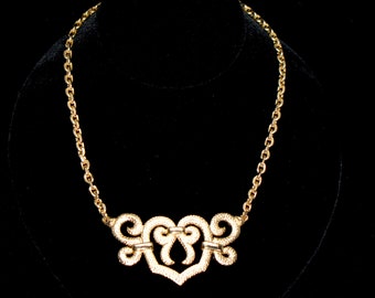 Vintage Chr. Dior Gold Tone Choker/Necklace, Gifts-for-Her, Gifts for Women, Designer Necklace.