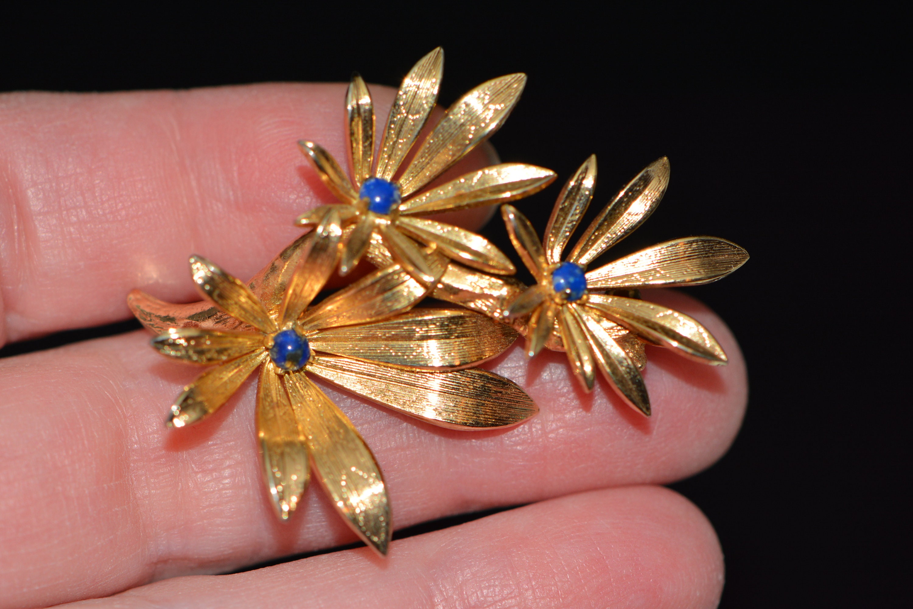 Vintage Rare Grosse Made in Germany 1962-s Flowers Brooch Vintage Rare Grosse Made in Germany 1962-s Flowers Brooch