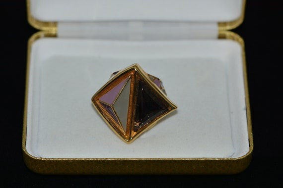 Vintage Designer Large Cocktail Ring in Avant-Gar… - image 2