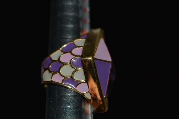 Vintage Designer Large Cocktail Ring in Avant-Gar… - image 7