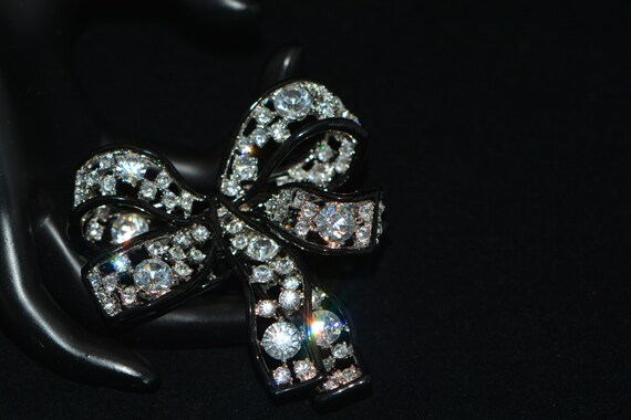 Vintage KJL Large Bow 3D Brooch/Pin, Gifts for He… - image 8