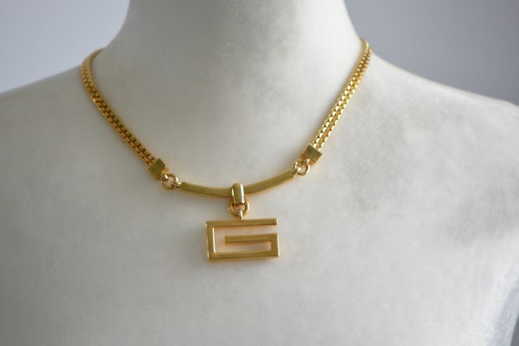 Vintage Authentic Logo Gold Plated Chain/Necklace… - image 10