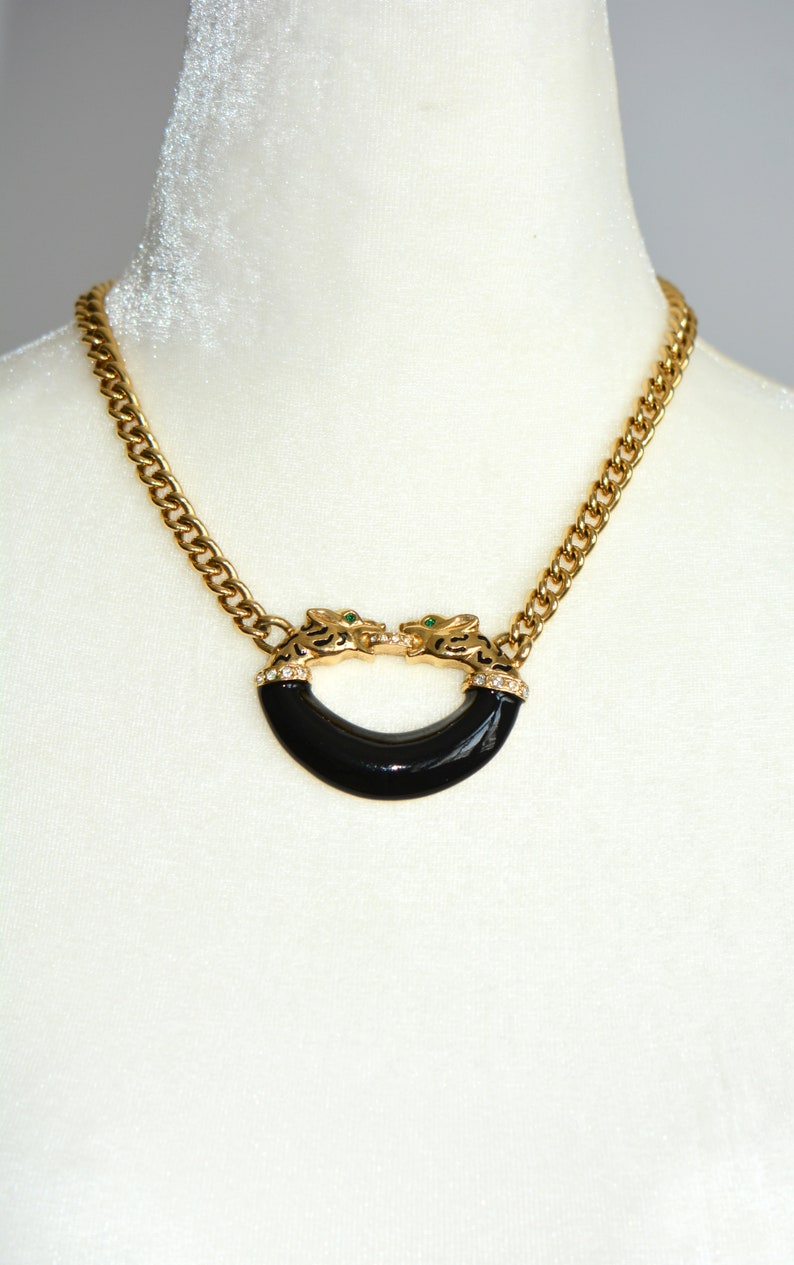 leopard choker necklace