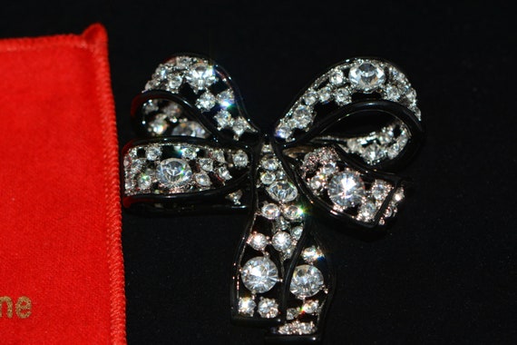 Vintage KJL Large Bow 3D Brooch/Pin, Gifts for He… - image 10