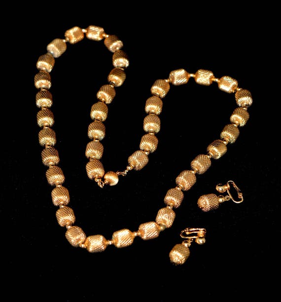 Vintage Jewelry 70s Set, Vintage Necklace Screw B