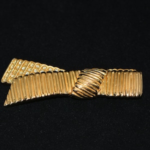 Vintage Dior Gold Plated Rhinestones Brooch/Pin, Gifts for Women, Gifts for Her, Statement Brooch. Mother&#39;s Day, Gift for Mother Day.