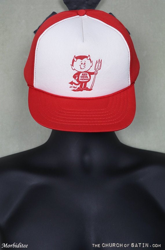 Red Devil snapback trucker cap hat, Satan, Satanic