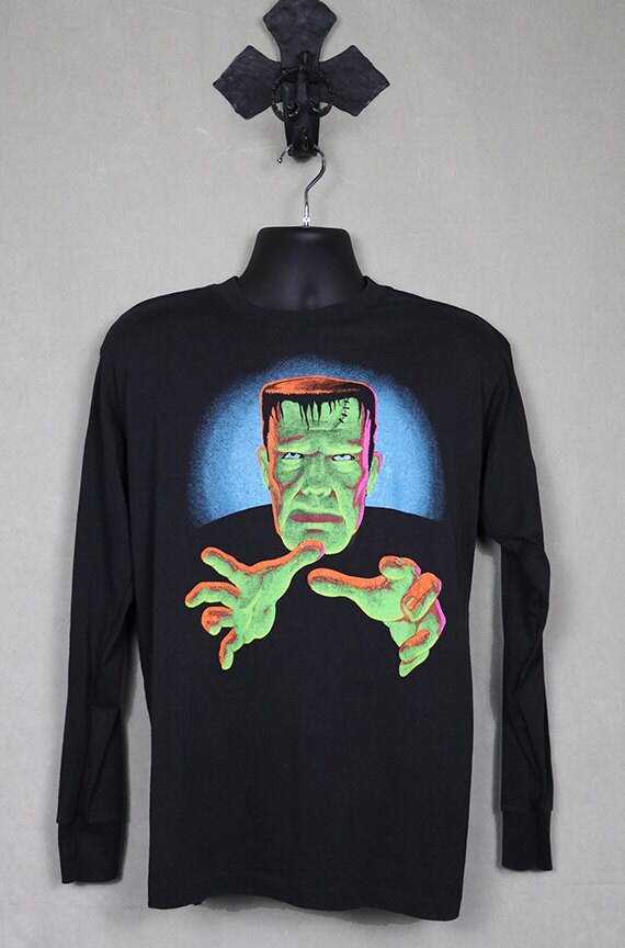 Frankenstein t shirt vintage Clearance