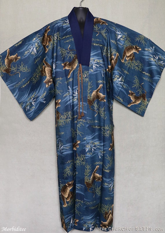 tiger silk robe