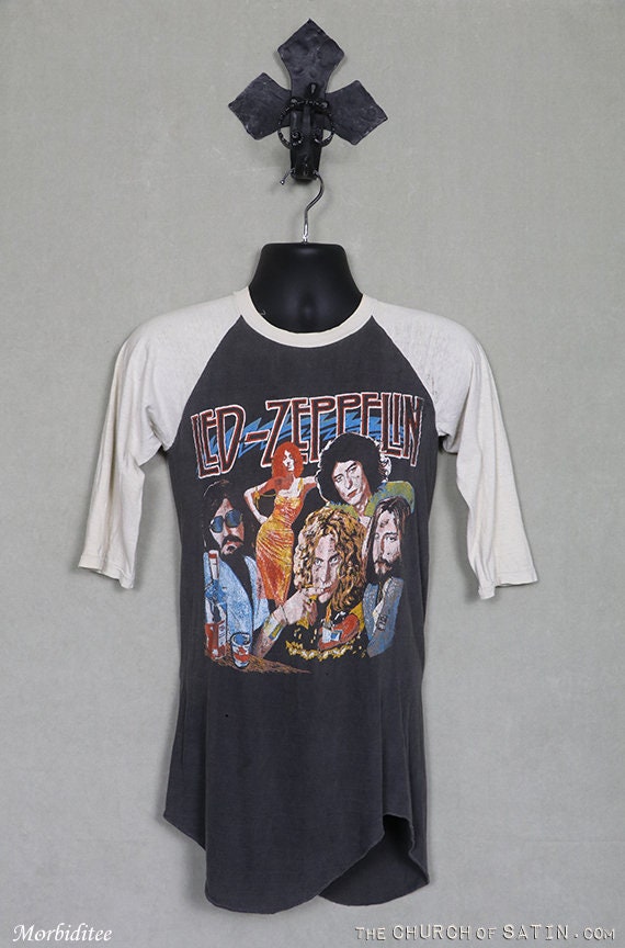 Led Zeppelin Tshirt Vintage Rare 1980 Shirt Rolling Stones Etsy