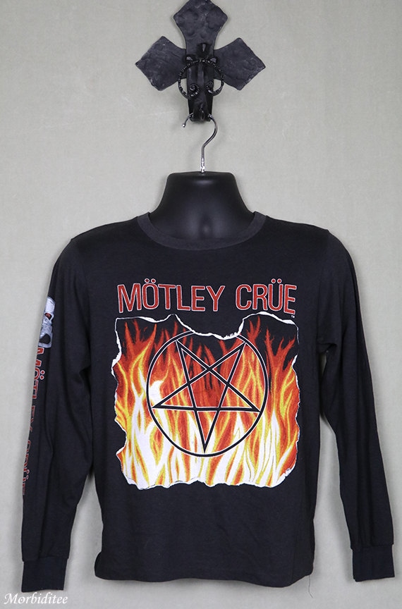 Motley Crue vintage rare tee shirt, black tshirt T