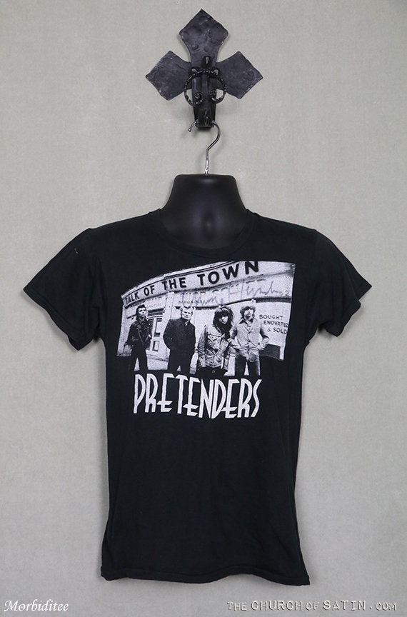 Pretenders t-shirt, autographed 1980 tour tee shir