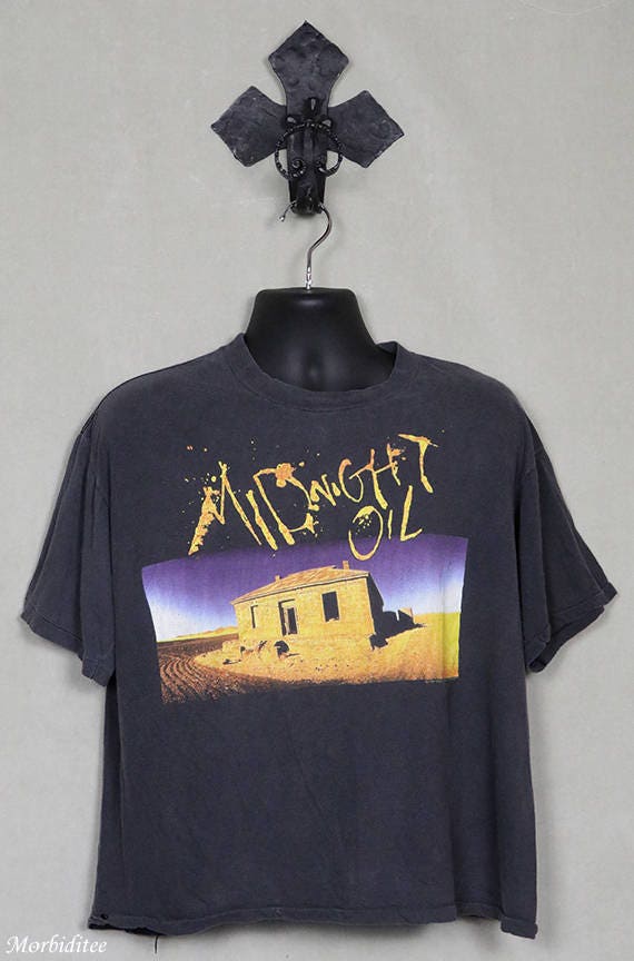 Midnight Oil Vintage Rare T-shirt Faded 