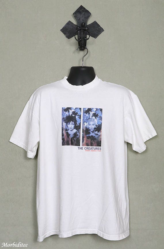 The Creatures, tour T-shirt, Siouxsie Budgie, whit