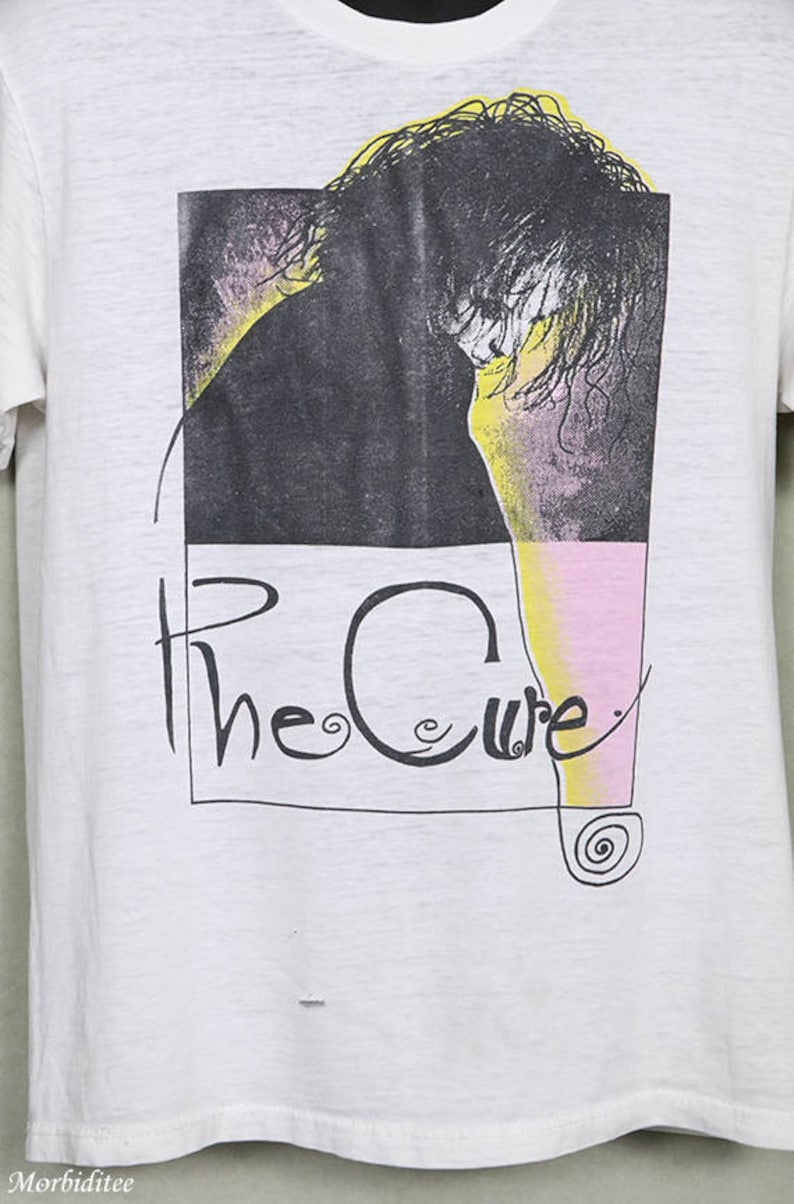 Vintage Cure Shirt : The Cure Vintage Rare T-shirt White Tee Shirt Soft And Thin