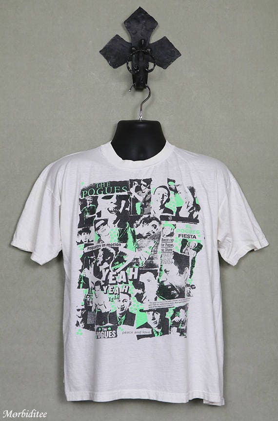 The Pogues t-shirt vintage rare soft white tee shirt | Etsy
