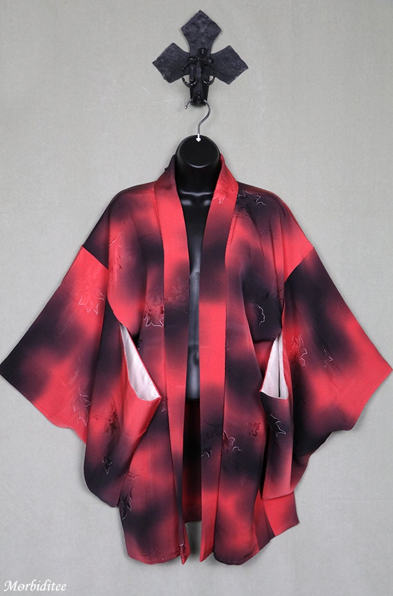 Vintage silk Haori kimono, coat or robe or dressin
