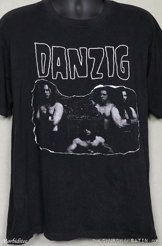 Misfits vintage rare faded black tee shirt thrashed sleeveless soft thin Danzig t-shirt Samhain