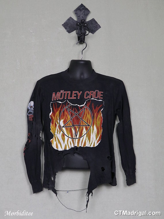 Motley Crue Shirt Thrashed Tour Shirt 