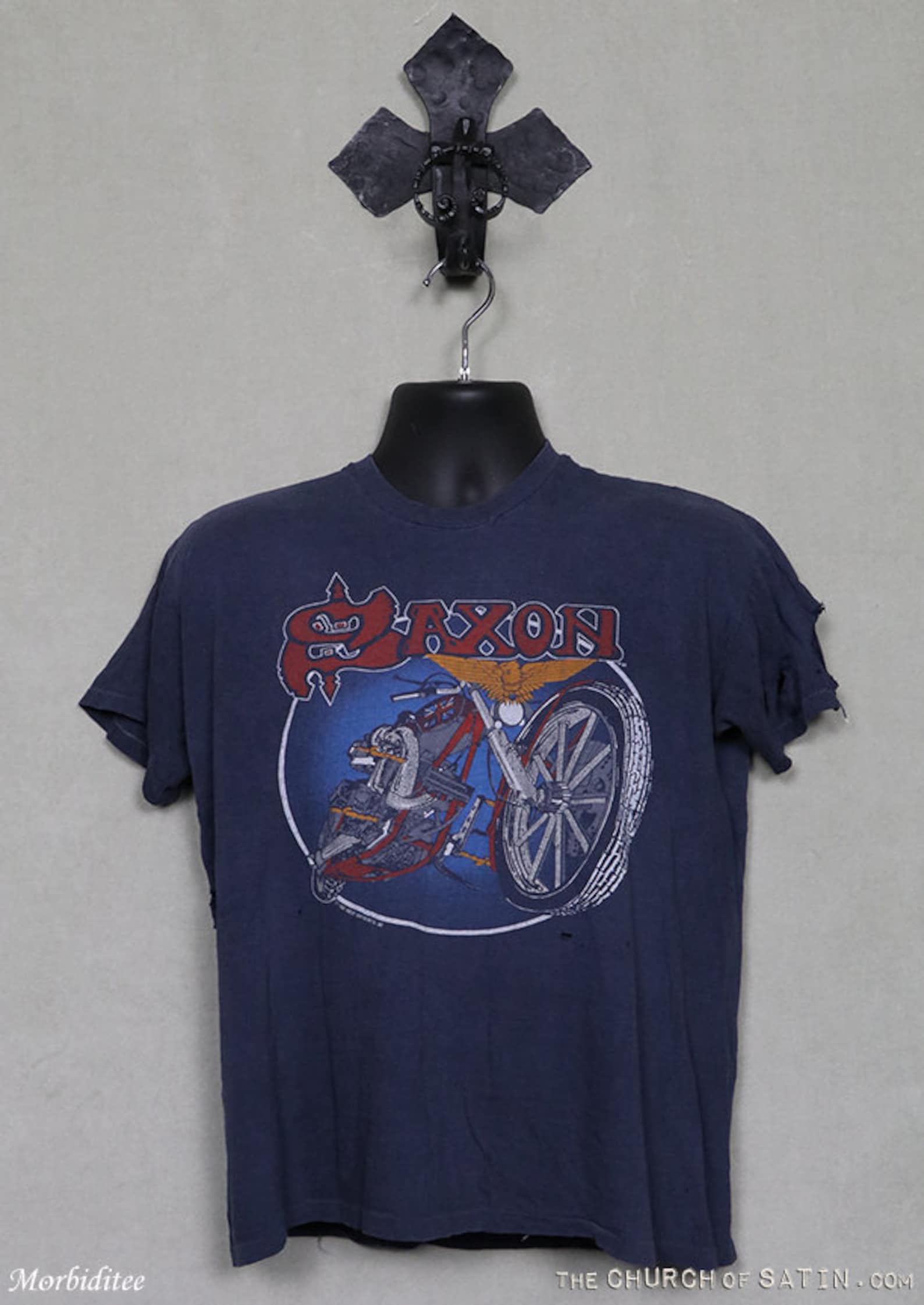 Saxon t-shirt 1982 vintage rare tour T-shirt Judas Priest | Etsy