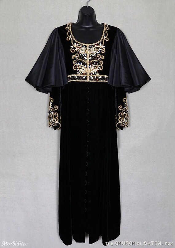 Gina Fratini maxi dress, 1960 1970 bohemian boho g