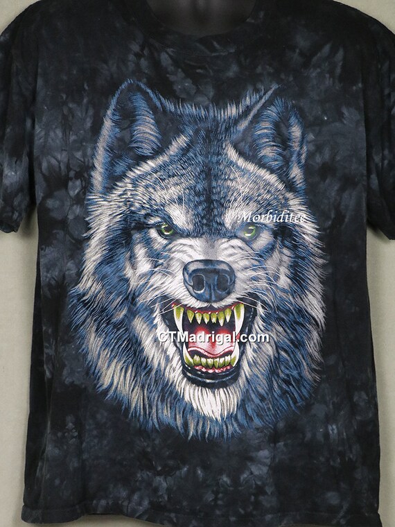 Spiral Direct FOREST WOLF LONG SLEEVE T-Shirt/Horror/Biker/Rock/Werewolf/Top/Tee