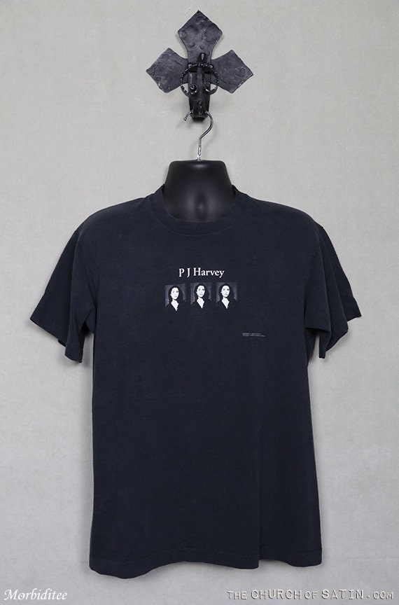 PJ Harvey Tour T Shirt Soft Green Tee Shirt Vintage Rare, 44% OFF