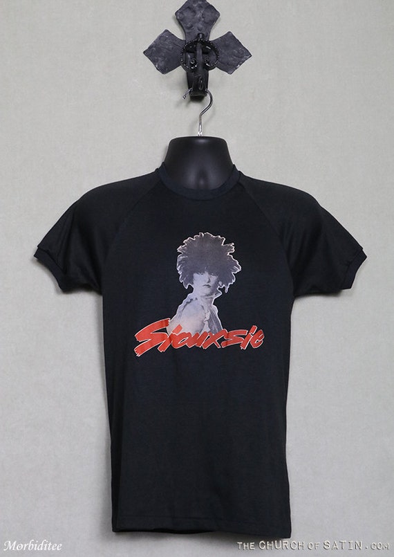 Siouxsie t-shirt, 1980s vintage rare tee shirt, Si