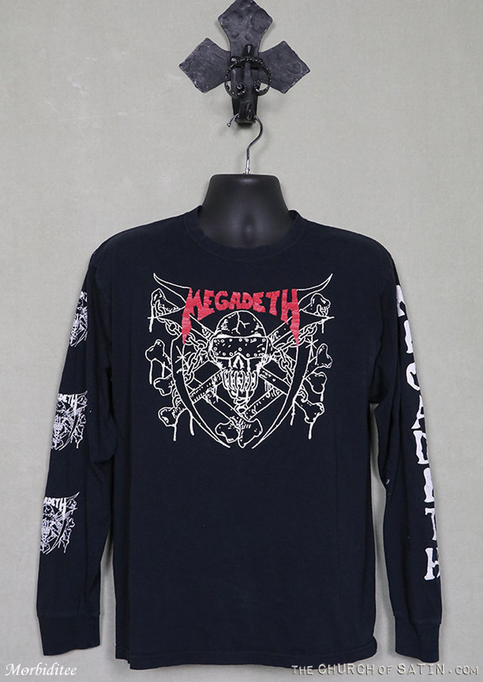 Megadeth t-shirt long sleeve vintage rare tee black T-shirt | Etsy