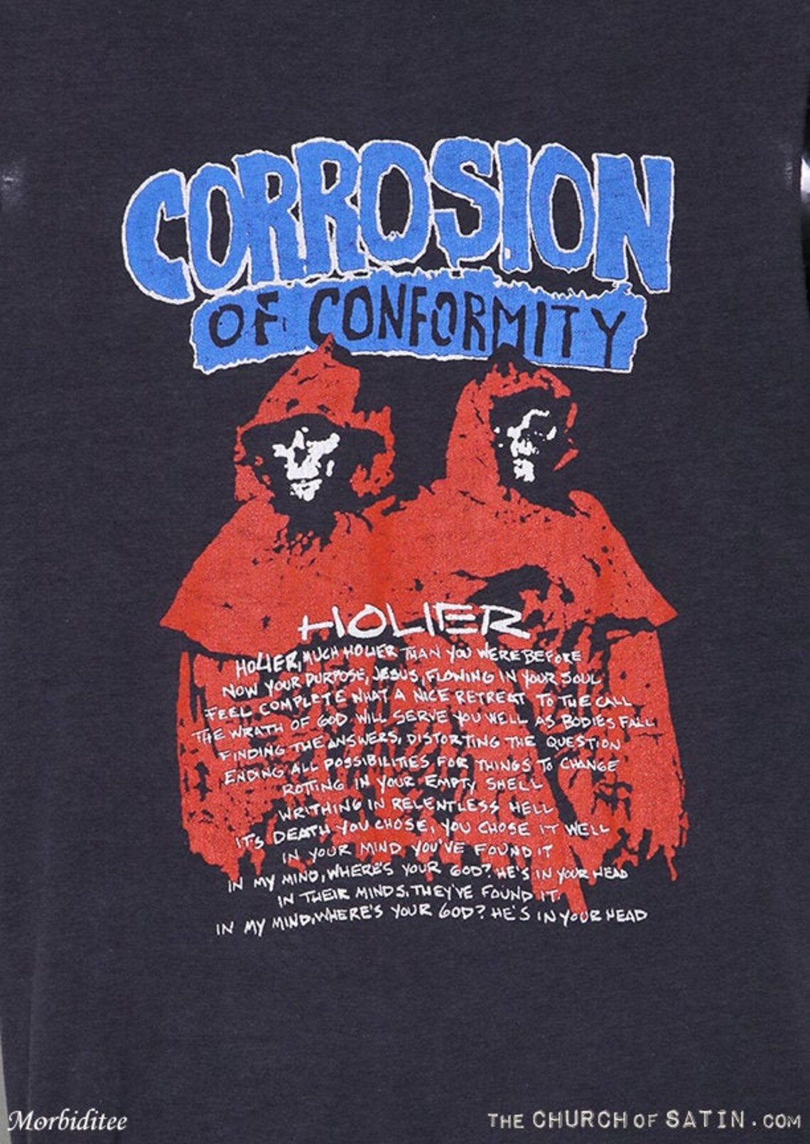 Corrosion of Conformity 1986 Tour Shirt Vintage Rare T-shirt - Etsy